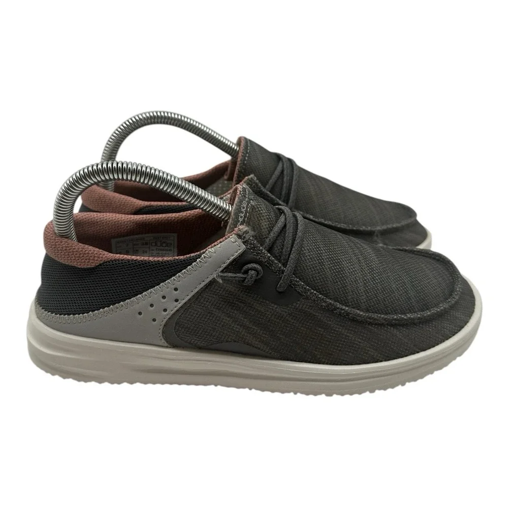 Hey Dude Wendy Frontier Shoes Womens 7 Reef Gray Slip On Loafers Dry‎ Step Mesh